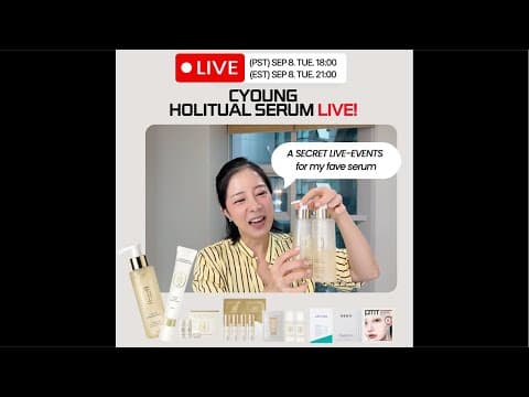 HOLITUAL 💛 Korea’s Best Anti-Aging Skincare | Up to 37% OFF — 72 Hours Only - K-Beauty skincare education on YouTube