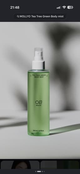 WOLLYO Tea Tree Green Body Mist 200ml — photo from Julie-ann's review