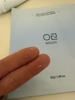 WOLLYO Azulene Soothing Collagen Gel Mask (Set, 5 sheets) — photo from Krizia's review