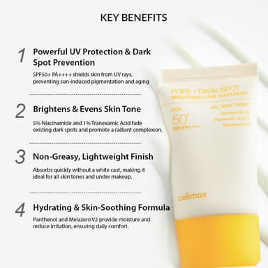 Celimax Pore+Dark Spot Brightening Care Sunscreen