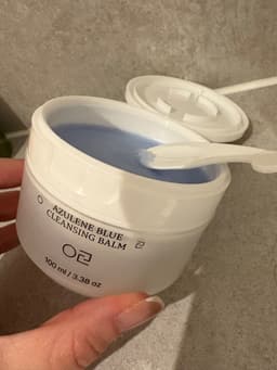 WOLLYO Azulene Blue Cleansing Balm 100ml — photo from Joanne's review