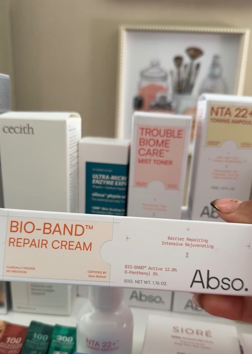 The cure to my breakouts: Abso Bio-Band Repair Cream + Trouble Biome Care Mist Toner